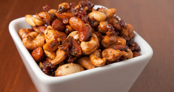 Maple Glazed Peanuts and Bacon
