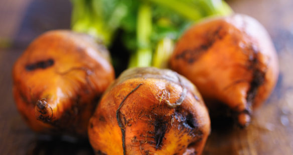 Golden Beet Salad with Candied Marcona Almonds