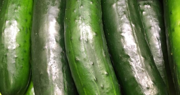 Cucumber and Pea Salad Crostini
