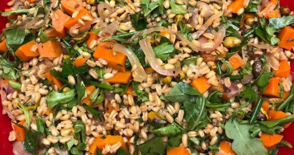 Honey Roasted Carrot Farro Salad