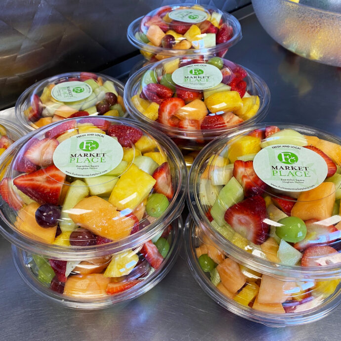 Fresh fruit bowls made in our own kitchen.